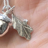 Solid Silver Acorn Pendant