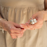 Silver Poppy stem urn style capsule