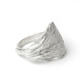 artichoke leaf ring on white background