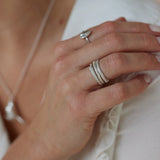 Ivy Twig Stacking Rings