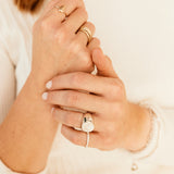 Personalised Flower Pressing Signet Ring