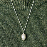 Large capsule Acorn Memory Pendant