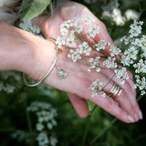 Silver Small Poppy Seed Ashes Bangle