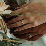 Ivy stem wedding band