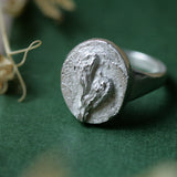Persoanlsied signet style ring ring by Cats & Found