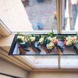 men's corsages at wedding