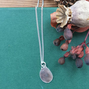 Silver Pebble Pendant