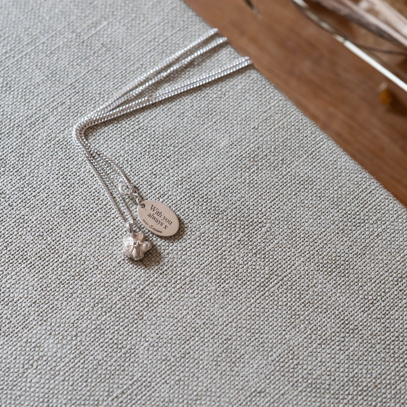 Sterling Silver Forget-me-knot pendant