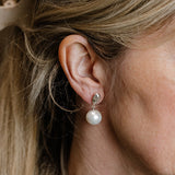 Cast and found Sunflower pearl earrings and made bridal gift