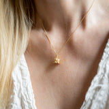 Gold plated Lily of the Valley Pendant Necklace