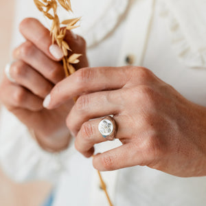 Gold Forget Me Knot Ashes Ring