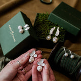 Cast and Found Jewellery pearl earrings