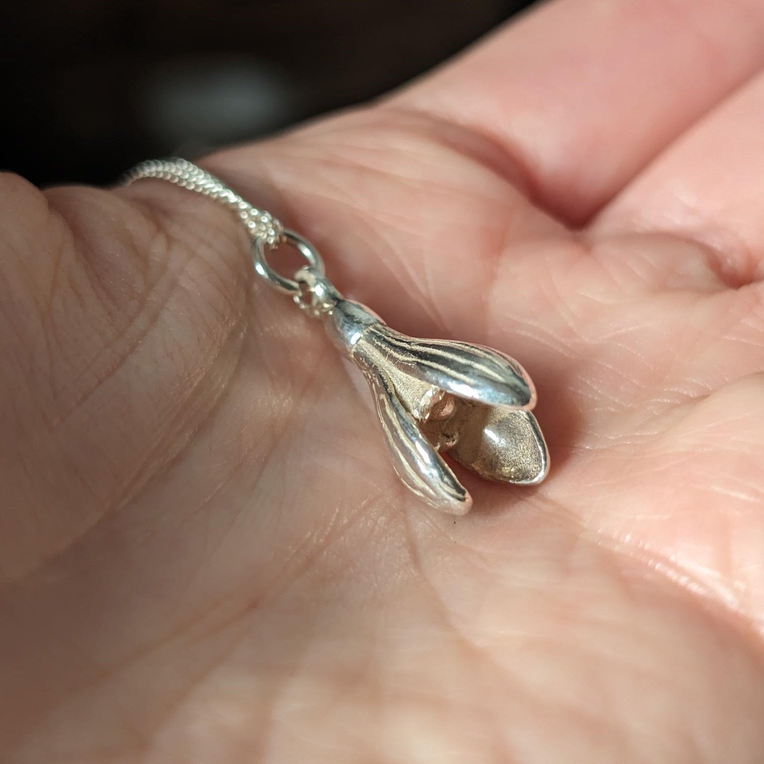 Silver Snowdrop Pendant