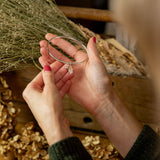 Heavy Oak Leaf Bangle