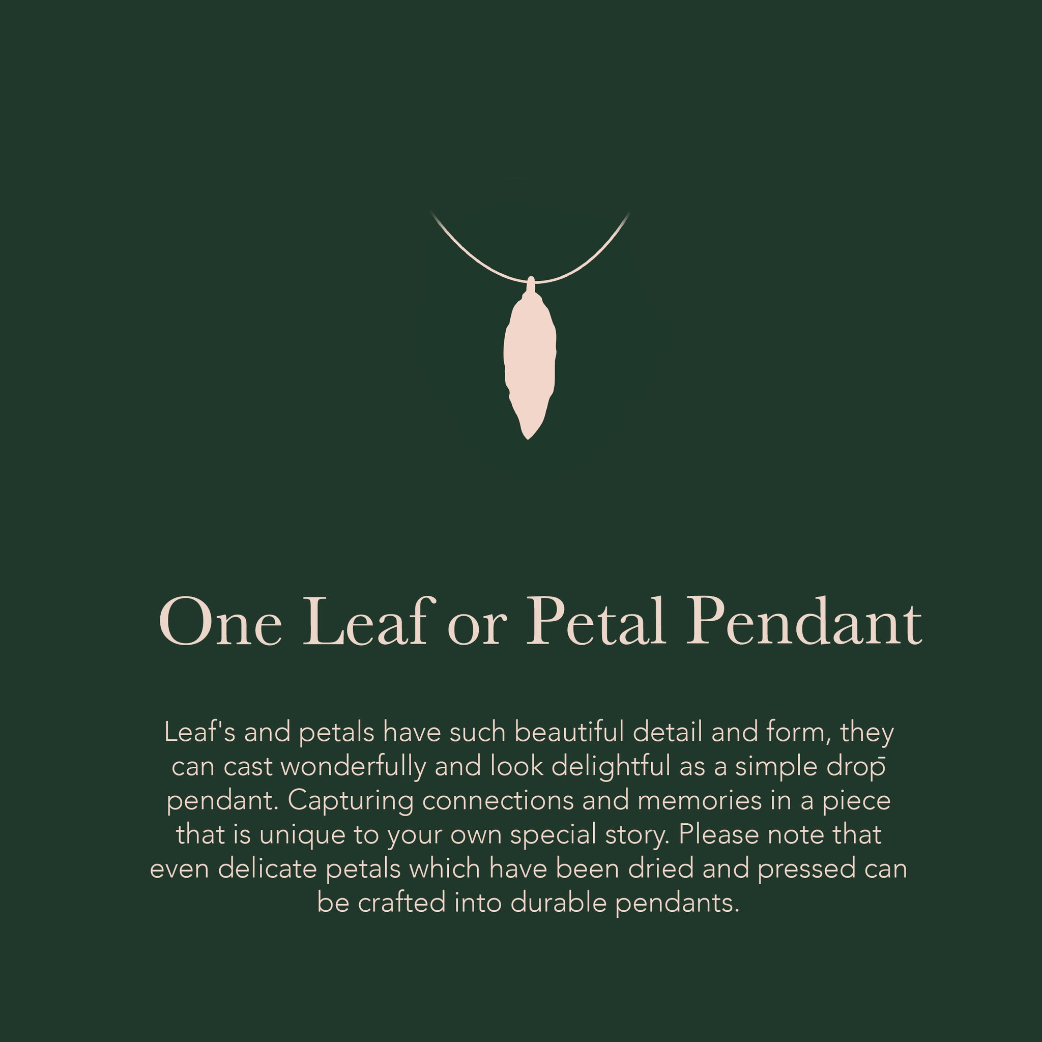 One Leaf or Petal Pendant - Create