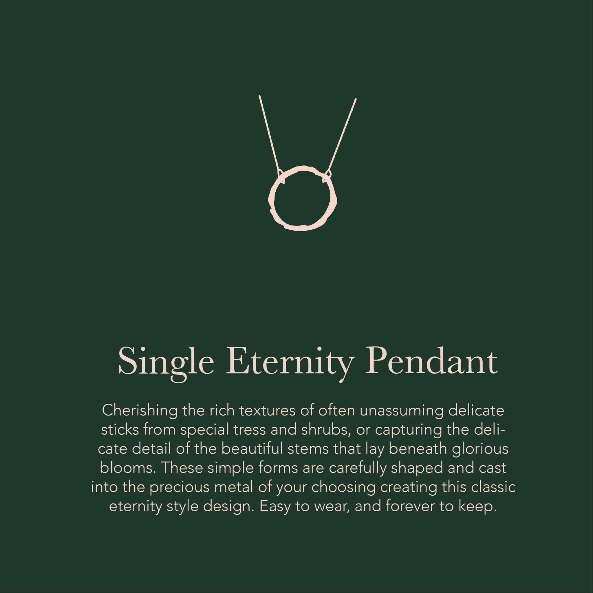 Single Eternity Pendant - Create