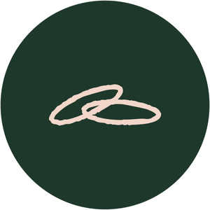 illustration of two thin bands on green background 